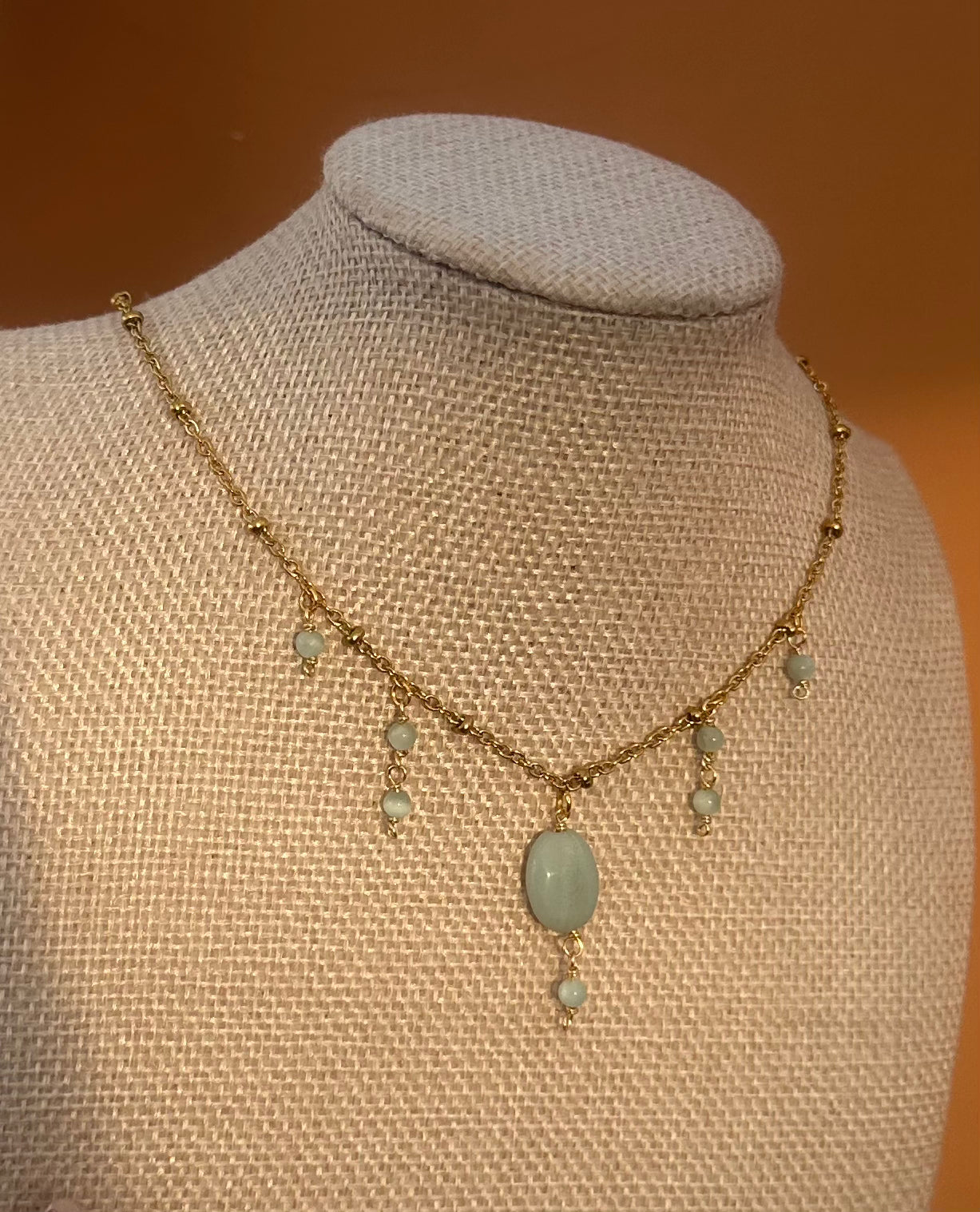 Amazonite with Angelite Necklace